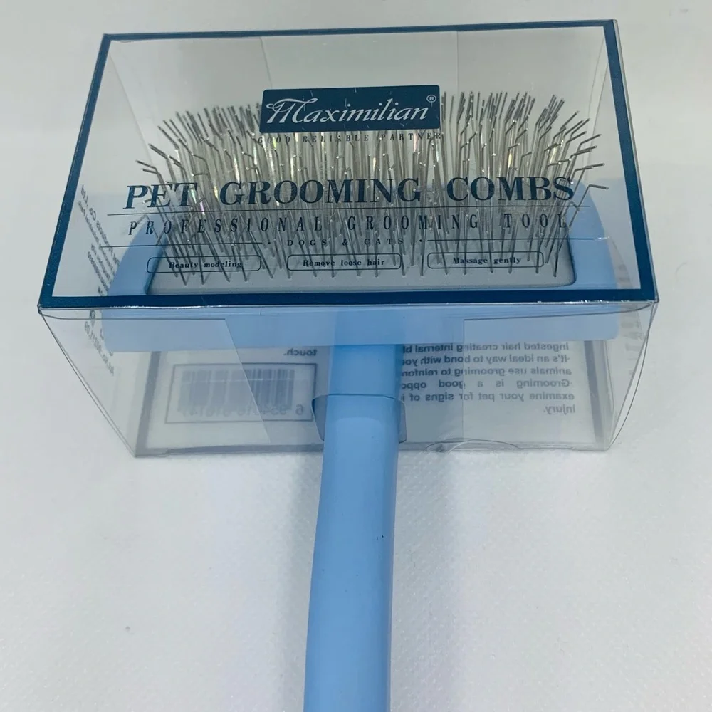 Brush for Dog, Slicker for Grooming, Groomgrip Coating, BLUE , Large NEW!!!